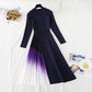 The new waist closing wool dress is over the knee  4769