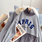 Pull col montant design sens de la chemise en tricot à fond minoritaire 5230