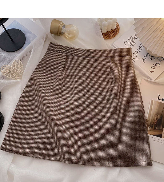 Korean minority temperament shows thin Hip Wrap Skirt  5491