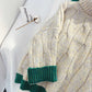Pull col montant torsadé femme rétro japonais paresseux 4910