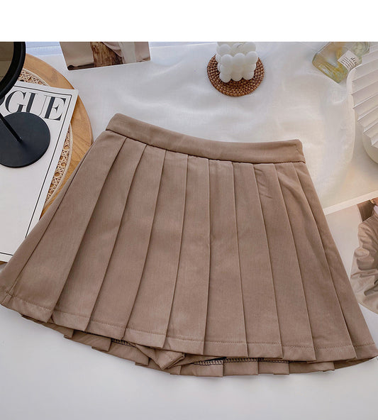 Temperament aging college style high waist A-line skirt  5580