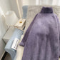 Pull mi-long pour femme version coréenne ample au dessus du genou 4931