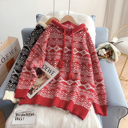 Korean retro lazy wind long sweater  5139