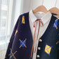 Manteau cardigan tricoté style paresseux 5077