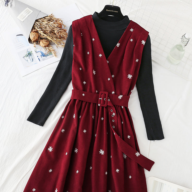 Christmas fashion suit two-piece skirt  4064