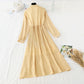 Nouvelle jupe longue plissée en mousseline de soie rétro française jupe ample et large 3906