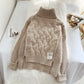 Pull court col montant pour femme 4916