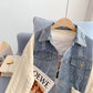 Manteau pull en denim cousu, modèle femme, polyvalent 5241