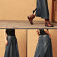 Jupe en jean demi-jupe rétro élastique printemps et automne 3713