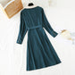 Zhi smoked skirt French Kikyo retro waist length skirt  3959