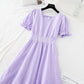 New cotton linen hook embroidery waist closing slim skirt  4683