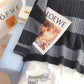 Pull rayé vintage pour femme 5123