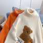 Pull à fond style étranger avec motif ours de dessin animé 5238