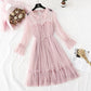 Robe en maille douce super fée poupée ample jupe trapèze 4372