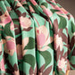 Floral printed skirt, heavy silk A-line skirt, midi skirt  3634