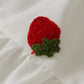 Vent doux, broderie de fraises sur la jupe longue, taille élastique Jupe trapèze grande taille 3618