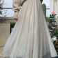 Nouveau style, jupe ciel étoilé, jupe longue bouffante féerique en ligne A, jupe en tulle étoilé pailleté 3590