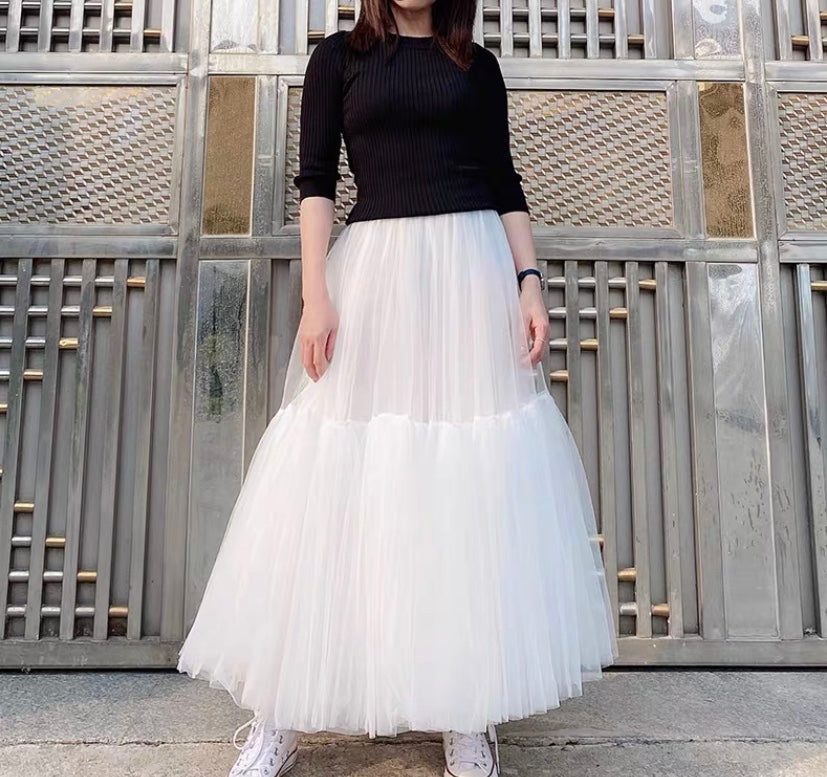 Mesh skirt, summer tulle skirt, hot style super fairy bouffant skirt,TUTU SKIRT  3631