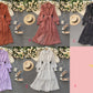 Fashionable A Line Polka Dot Long Sleeve Dress Fashion Dress  10924