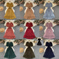 Robe courte en mousseline de soie à col en V mignonne Robe tendance 10816